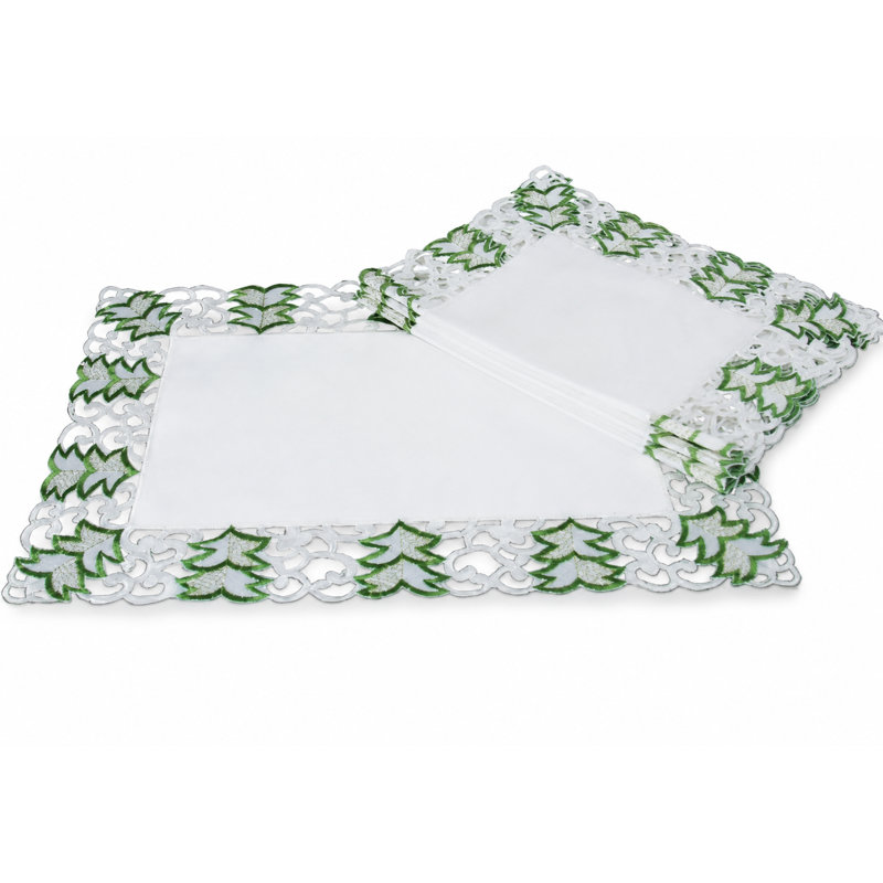 Récapitulatif de 18" nappe brodés Salley
