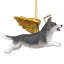 Siberian Husky Dog Angel Holiday Ornament