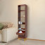 Grande étagère de rangement autoportante autoportante avec tiroir et 4 tablettes ouvertes pour le bureau personnel-1809315953