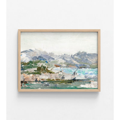«Winter Cove I» par Ethan Harper, Art encadré Ethan Harper, impression en alcide enneigé, impression de paysage d'hiver, art mural enneigé, art mural encadré
