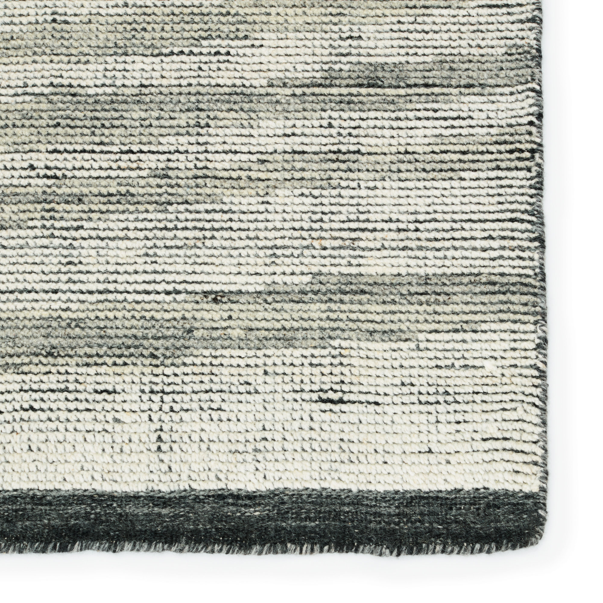 Westergard Handmade Wool Gray Rug, Rectangle 10' x 14'
