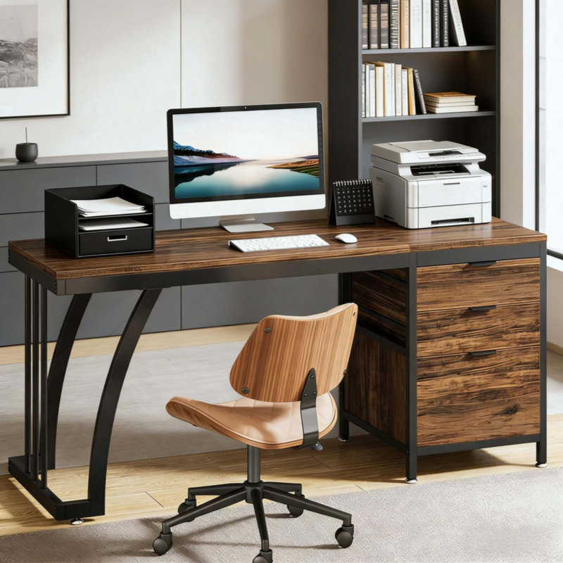Bureau extensif, bureau d'ordinateur, bureau d'écriture élégant