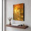 « Aspen Glow » de Jonathan Ross, tableau mural en métal doré, 30,5 x 40,5 cm-204810966