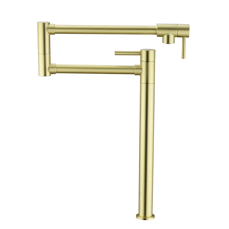 Extension Pot Filler - Brass, Double Handle Control, Produce Smooth Flow, Drip Generate Flow