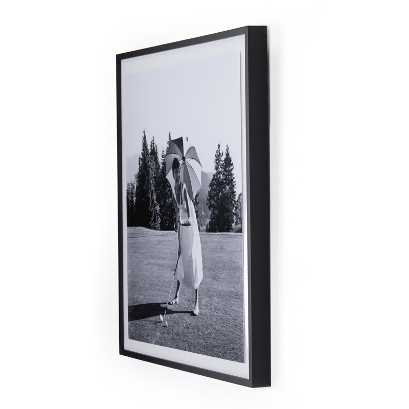 Golfing Hepburn Print, 24" H x 24" W x 1.5" D