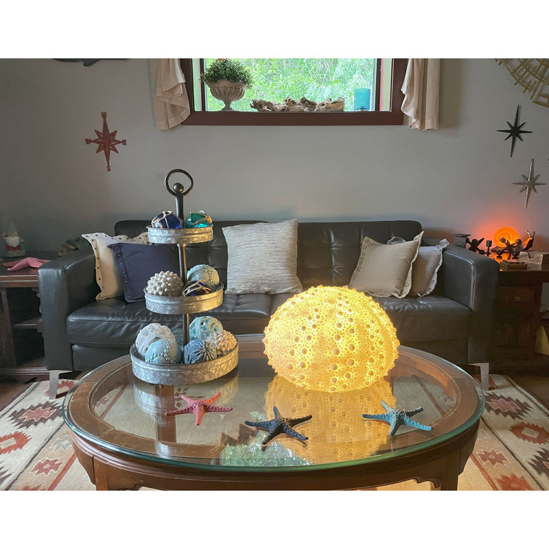 Lampe de table blanche Huxton, H 10 po x l 15 po x P 15 po
