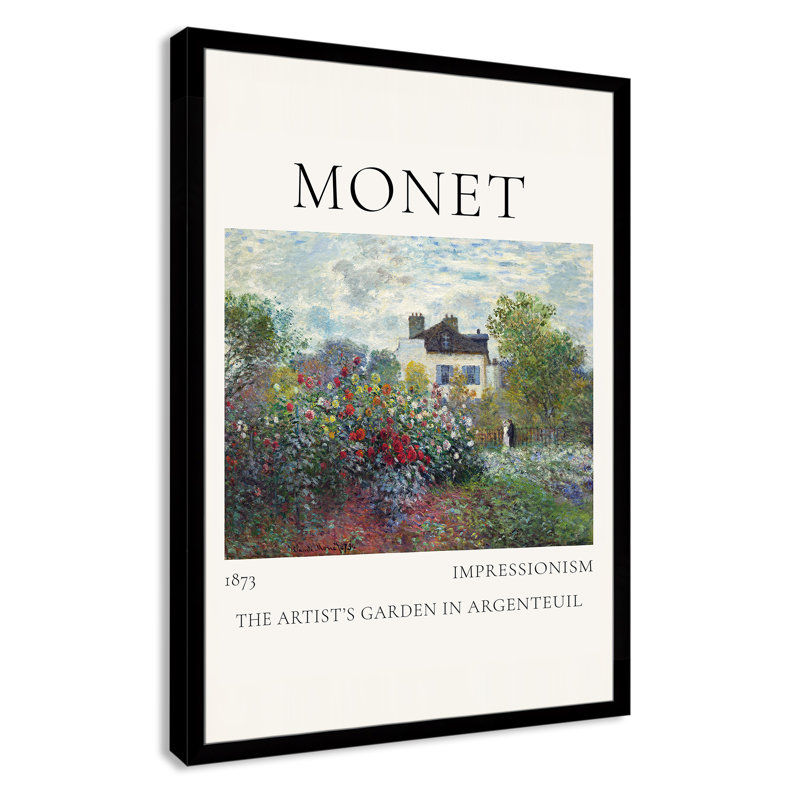 Artists Garden in Argenteuil Print by Claude Monet