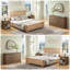 Ensemble de chambre à coucher 3 pièces, commode 6 tiroirs et tables de chevet-1459188592