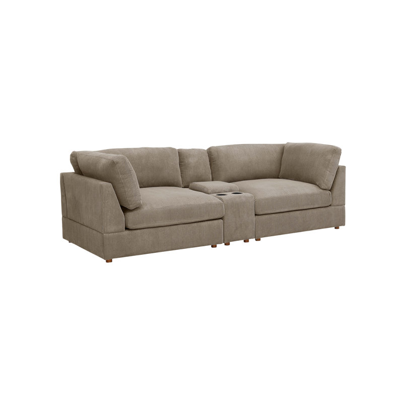 Athelney Corduroy Loveseat, Camel