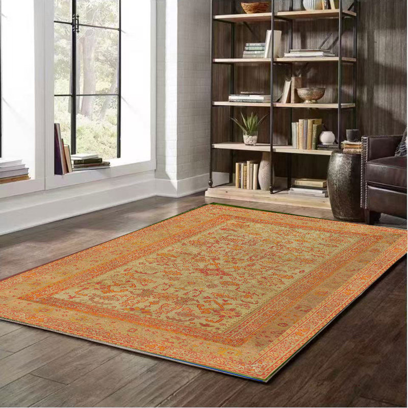 Tapis lavable ultra doux Crafters & Weavers de la collection Ushak, Rectangulaire 8 pi x 10 pi