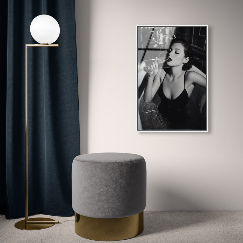 Darkened Glow Print by Oliver Gal, 31"H x 21"W, White Floater Frame