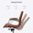 Modern Drafting Chair | Upholstered PU Leather Ribbed Mid Back with Tall Adjustable Base & Leg Rest | Tilt Lock, Swivel | Computer Armchair for Home, Executive, Conference, Meetings-162994373
