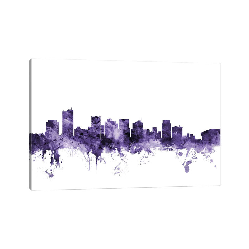 Phoenix, Arizona Skyline by Michael Tompsett - Wrapped Canvas Gallery-Wrapped Canvas Giclée