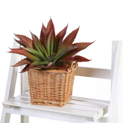 Succulents Plants Artificial Aloe Plant, 12.7Inch Large Faux Succulents Unpotted, Premium Crafting DIY Greenery Decor For Indoor & Outdoor