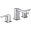 90 Degree Widespread Bathroom Faucet with Drain Assembly-1487957083