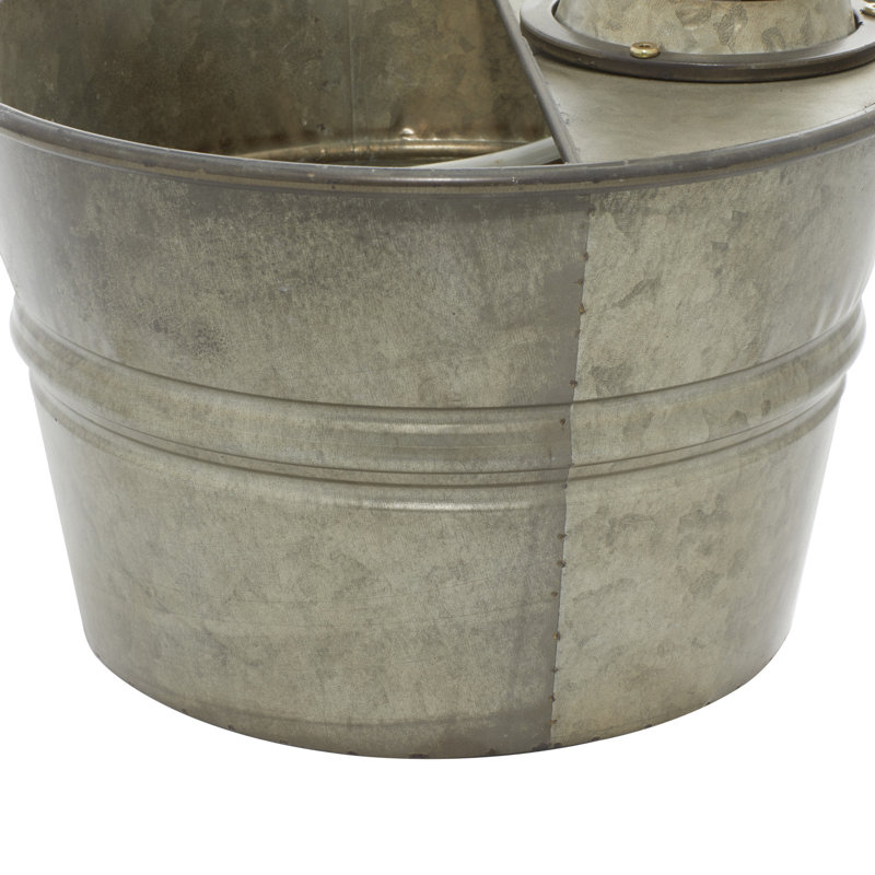 Asanta Outdoor Metal Weather Resistant Sculptural Fountain