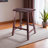 Margot Fan Shape Counter Stool in Walnut Finish, 23.62'' H X 19.55'' W X 14.29'' D