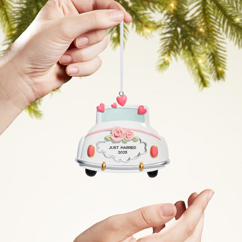Ornement de voiture de mariage «Just Married»