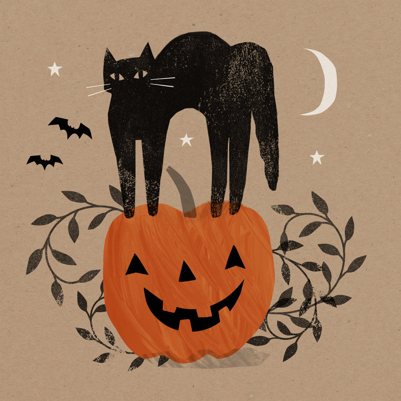 Graphique Halloween I, H 12 po x l 12 po