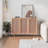 Storage Cabinet With Three Doors, Sideboard Buffet Storage With Adjustable Shelf, Coffee Bar Cabinet-1910621302-1910621303