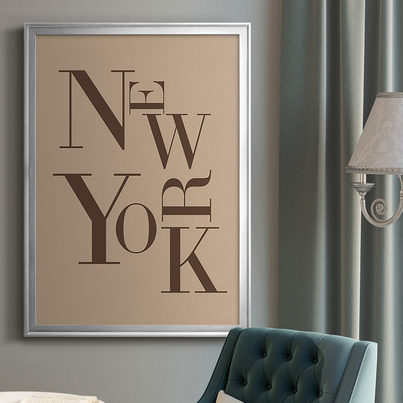 " Neutral City Center Type I ", Silver, 30.5" H x 22.5" W x 1" D