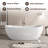65'' Freestanding Soaking Acrylic Bathtub