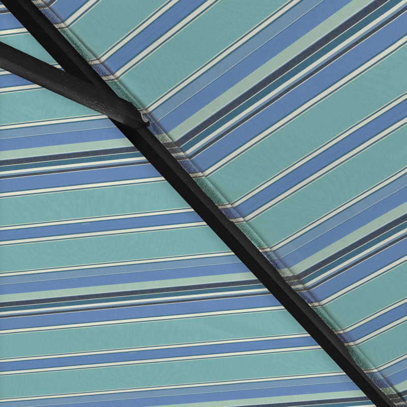 Parasol de marché 90 po Niloufar, Sunbrella® Dolce à rayures oasis