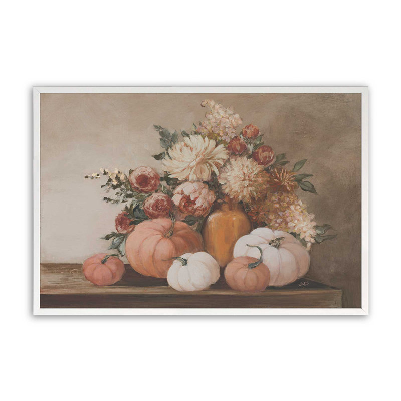 «Autumn Bounty» par Julia Purinton, reproduction d'art, H 24 po x l 36 po, Blanc