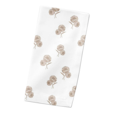 Serviette de table rectangulaire en coton sergé
