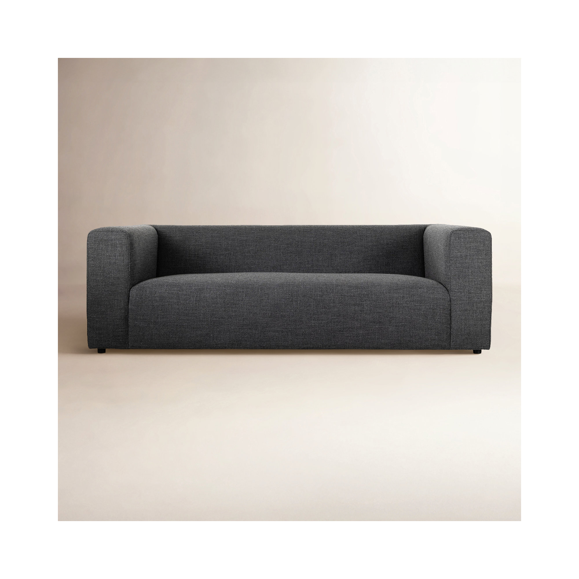 Cayson 89'' Upholstered Sofa, Saxon Charcoal