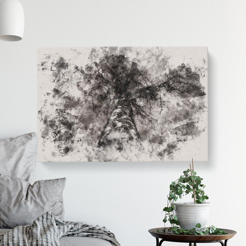 Birch Tree - Wrapped Canvas Print, 40cm H x 60cm W x 3cm D