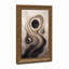 «Three Moons in Swirling Beige and Brown Layers», art mural-133564013