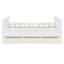 Lit de jour pleine grandeur avec lit gigogne simple et tiroirs, pleine grandeur, blanc (OLD SKU: LP000341AAK)-1013899862