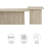 Render Nesting Faux Travertine Coffee Tables Set Of 2 In Travertine