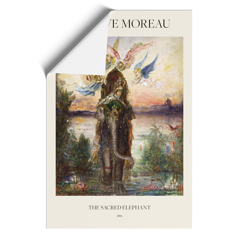 The Sacred Elephant Print by Gustave Moreau - Frameless Print, 42cm H x 30cm W x 0.1cm D