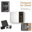 Armoire à miroir murale 31,88 "avec panneau perforé et organisateur de bijoux - fermeture douce, tablettes réglables