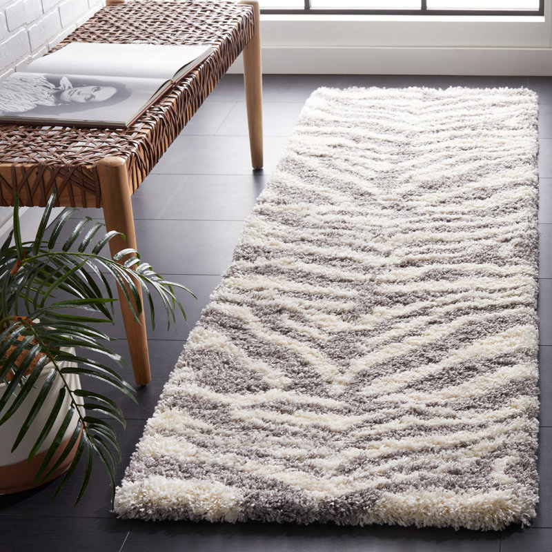 Laplaigne Shag Performance Animal Print Rug, Runner 2'3" x 7'