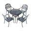 Ensemble de patio élégant en aluminium coulé Slee Bistro Bliss Collection-95421702
