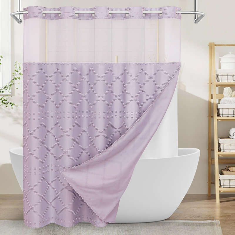 Rideau de douche Boho, Lavande