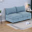 Canapé modulaire modulaire avec rangement en chenille bleu antique pour les salons modernes