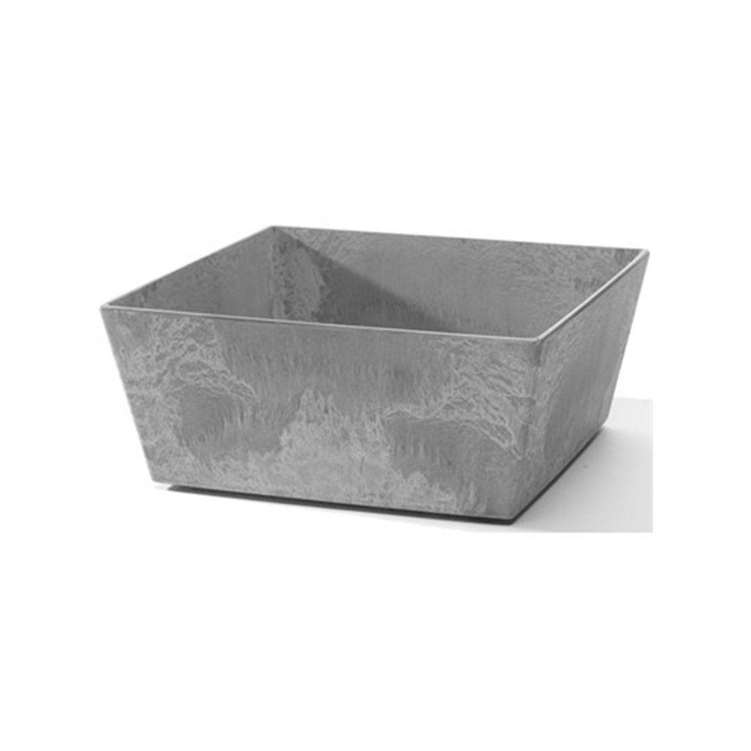 Wrought Studio™ (#35386D486EF84F3BBCF505EEDDFDB067) Ella Low Square Planter, Grey - 10 Inches Wrought Studio™ 