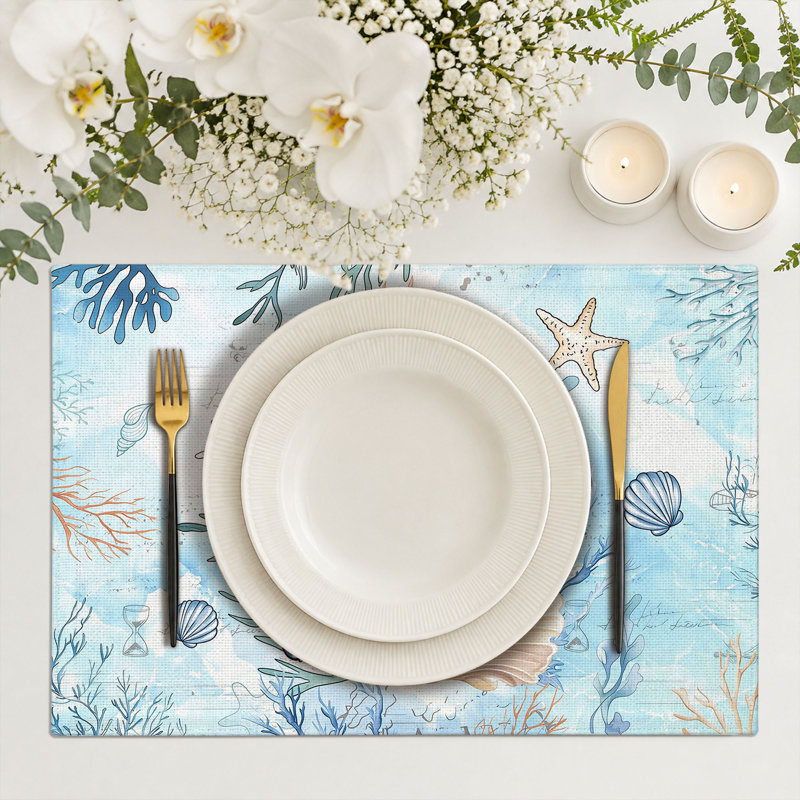 Rectangle Polyester Dining Table Placemat