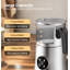 Teendow 900ml Electric Milk Frother Machine, Coffee Foamer Stainless Steel Milk Pitcher, Tea Stirrer, Hot And Cold Double,sliver