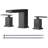 Widespread Bathroom Faucet with Drain Assembly