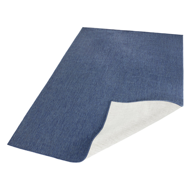 Miami Flatweave Blue Rug, Rectangular 120cm x 170cm