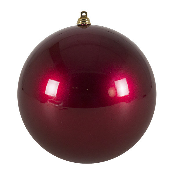 Ball Ornament, 14cm Diameter, Burgundy