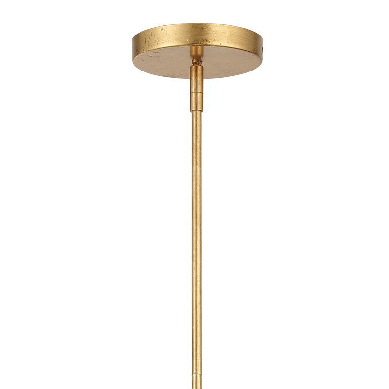 Luminaire suspendu tambour 3 lumières Altman, Or antique