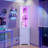 70.87 In. H  3 Layer Accent Corner Cabinet Storage 3 Layer With Led Light