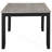 Centera Grey And Black Rectangular Dining Table With Extension Leaf