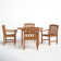 Eleana 4 - Person Teak Wood Patio Dining Set with Round Table